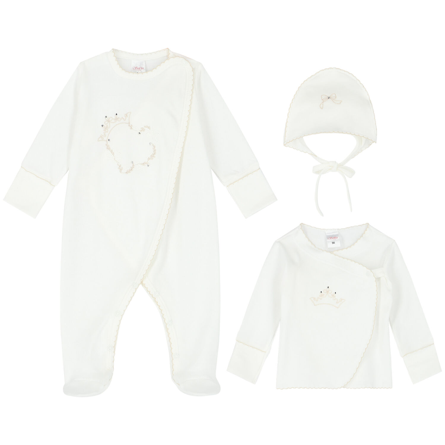 Baby Girls Ivory Gift Set, 2, hi-res