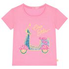 Girls Pink Sequin T-Shirt, 1, hi-res