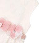 Girls Ivory Organza Floral Dress, 2, hi-res