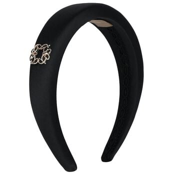 Girls Black Padded Headband