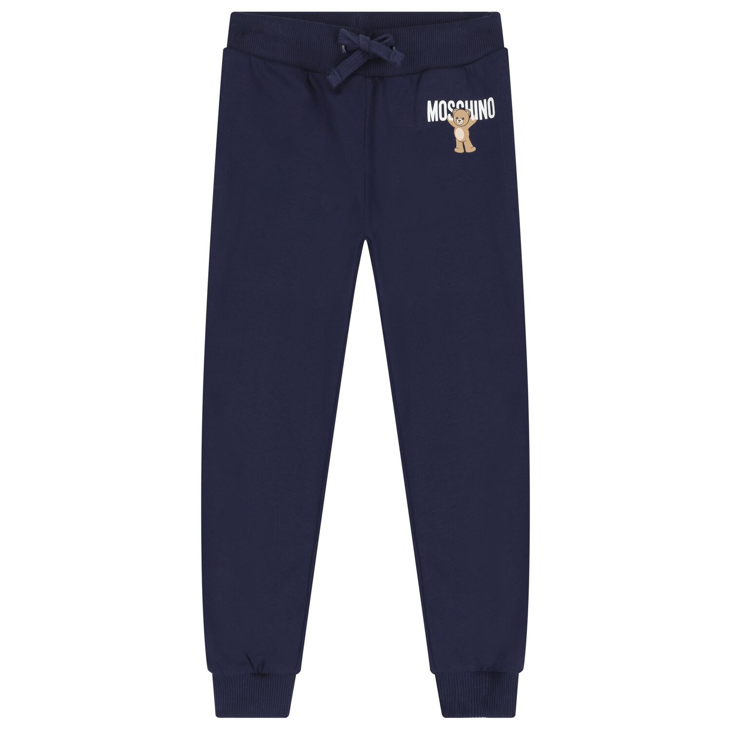 Navy Blue Teddy Bear Logo Joggers, 1, hi-res