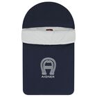 Baby Boys Navy Blue & White Logo Nest, 3, hi-res