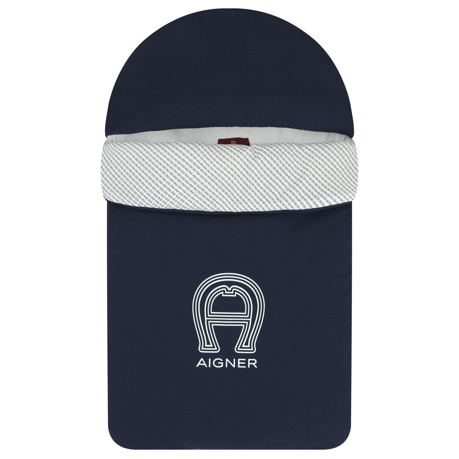 Baby Boys Navy Blue & White Logo Nest, 3, hi-res