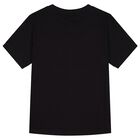 Boys Black Logo T-Shirt, 3, hi-res