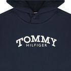 Boys Navy Blue Logo Hooded Top, 2, hi-res
