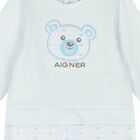 Baby Boys Blue Teddy Bear Babygrow, 2, hi-res
