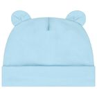 طقم بنات هدايا أفرول بشعار تيدي باللون الأزرق, 3, hi-res