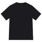 Boys Black Logo T-Shirt , 2, hi-res