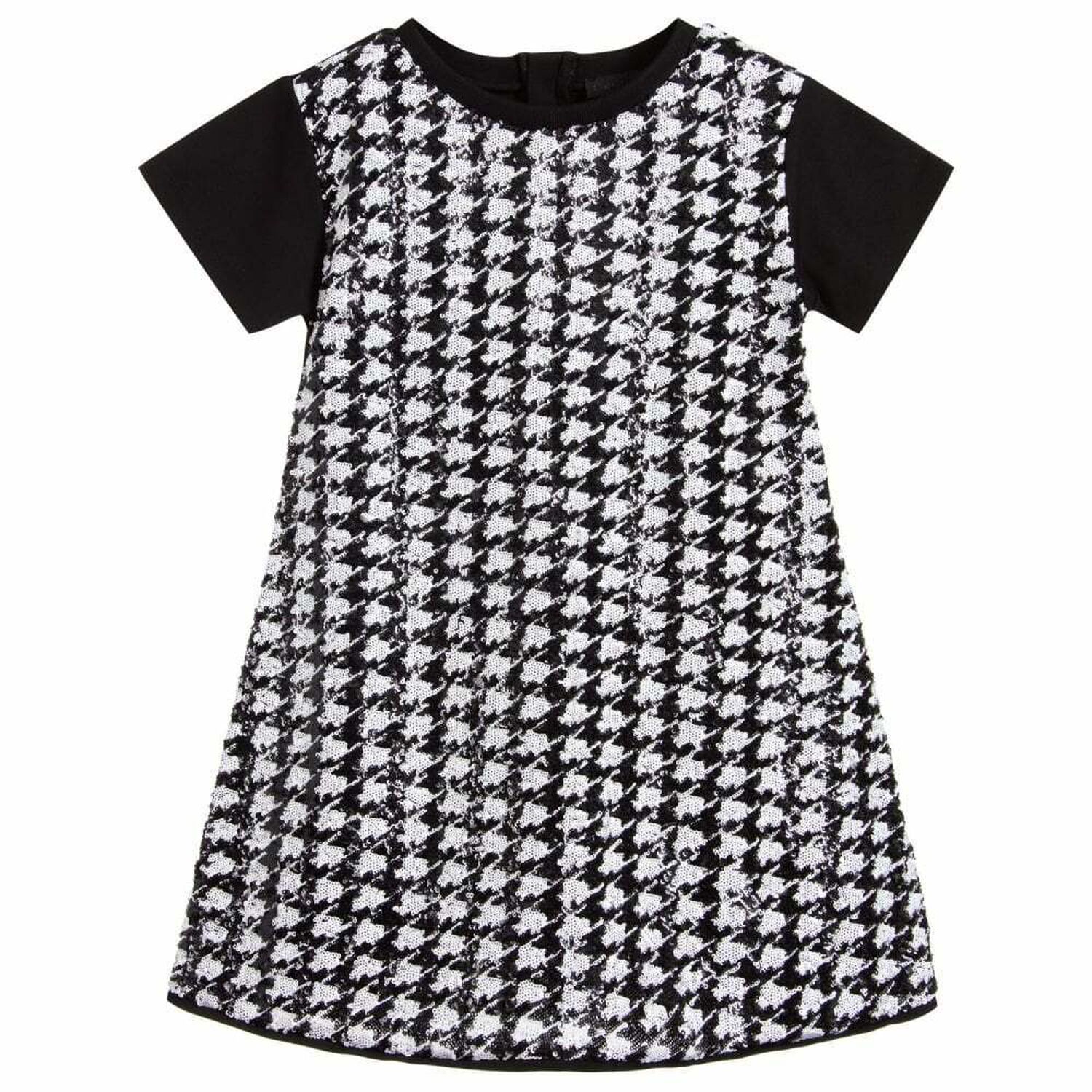 Girls Black & White Sequin Dress, 1, hi-res image number null