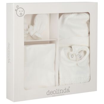 Ivory Smocked Babygrow Gift Set