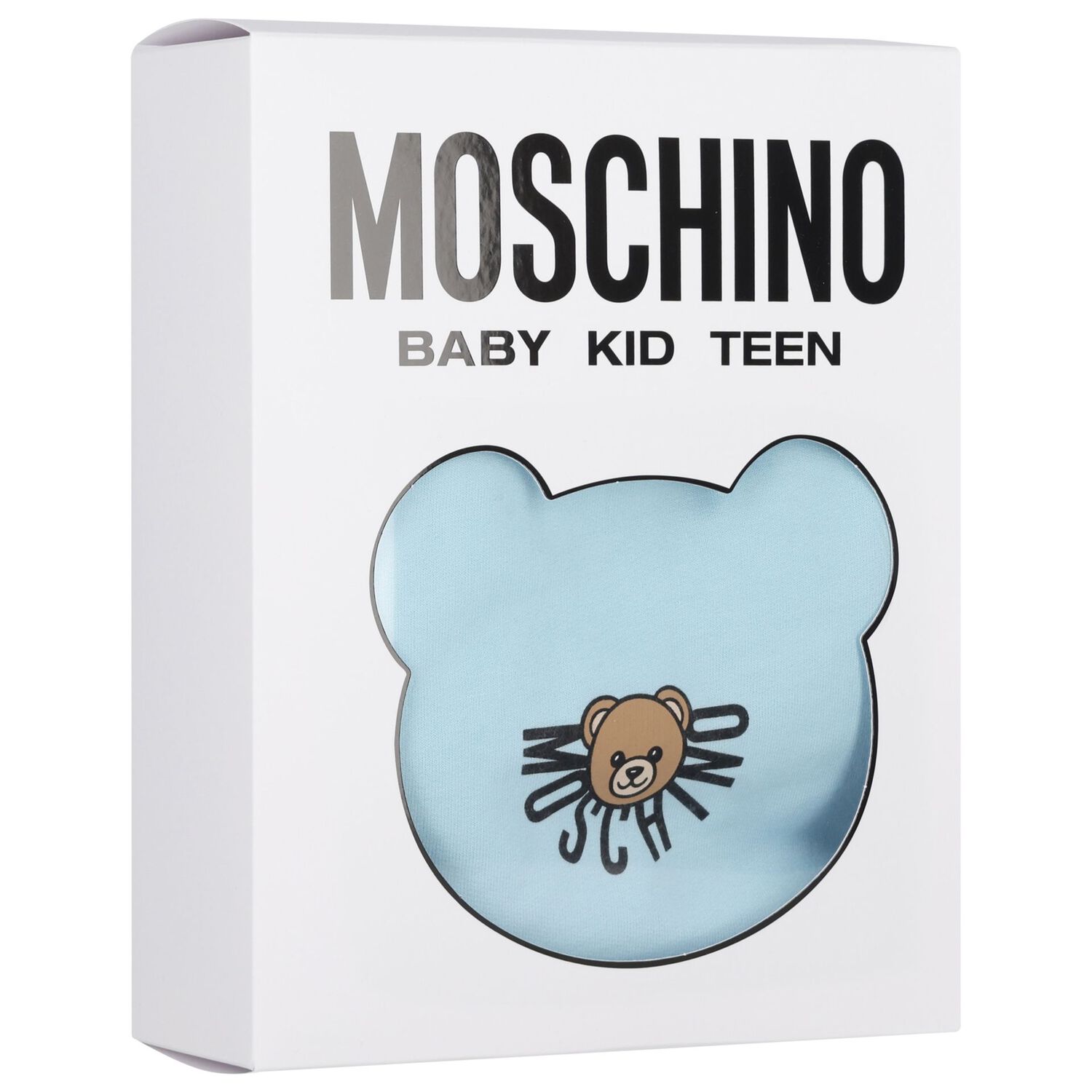 Blue Teddy Bear Logo Babygrow, 3, hi-res