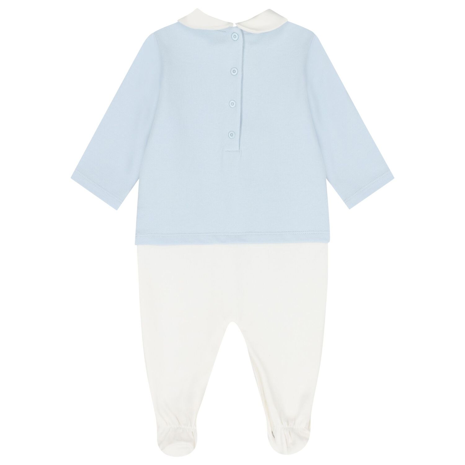 Baby Boys Blue & White Logo Babygrow Gift Set, 2, hi-res