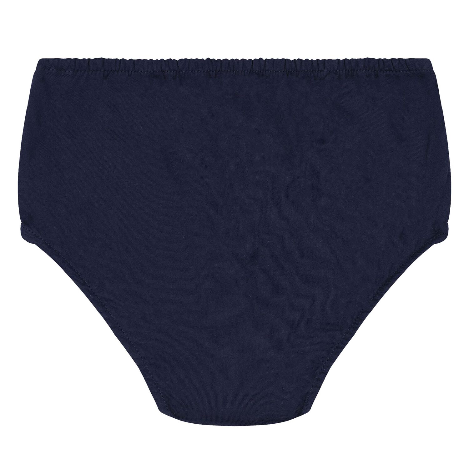 طقم فستان بنات بالشعار باللون الكحلي للأطفال, 1, hi-res