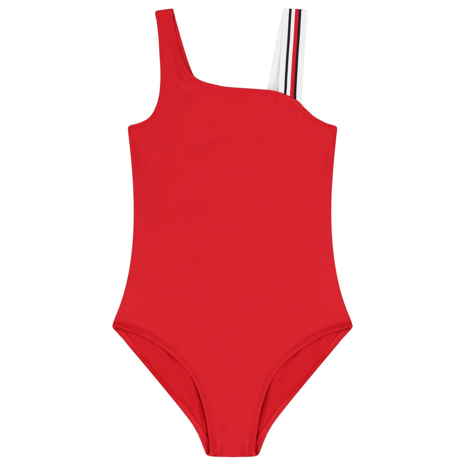 مايوه بنات بالشعار باللون الأحمر, 1, hi-res