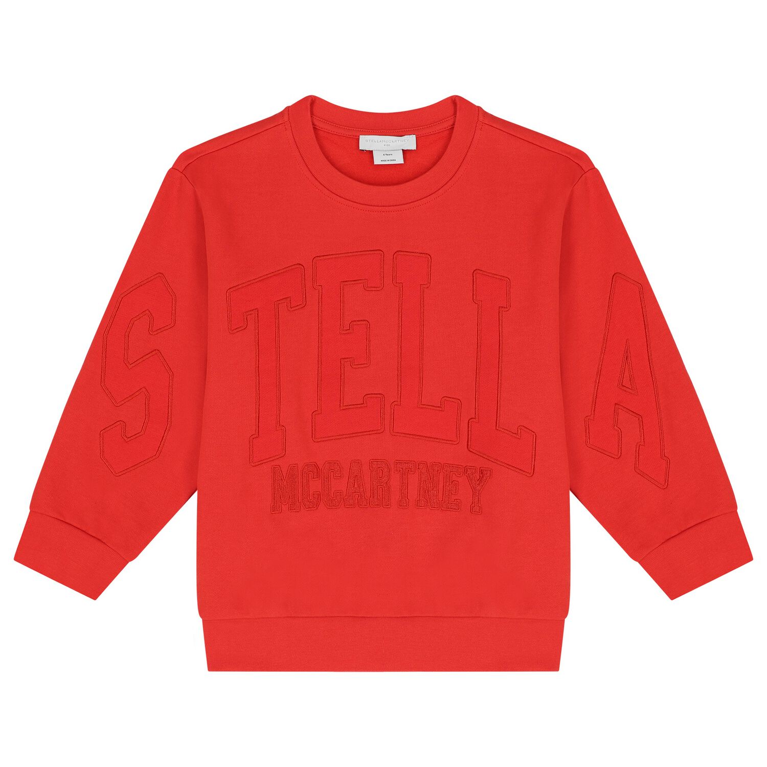 Boys Red Logo Sweatshirt, 1, hi-res