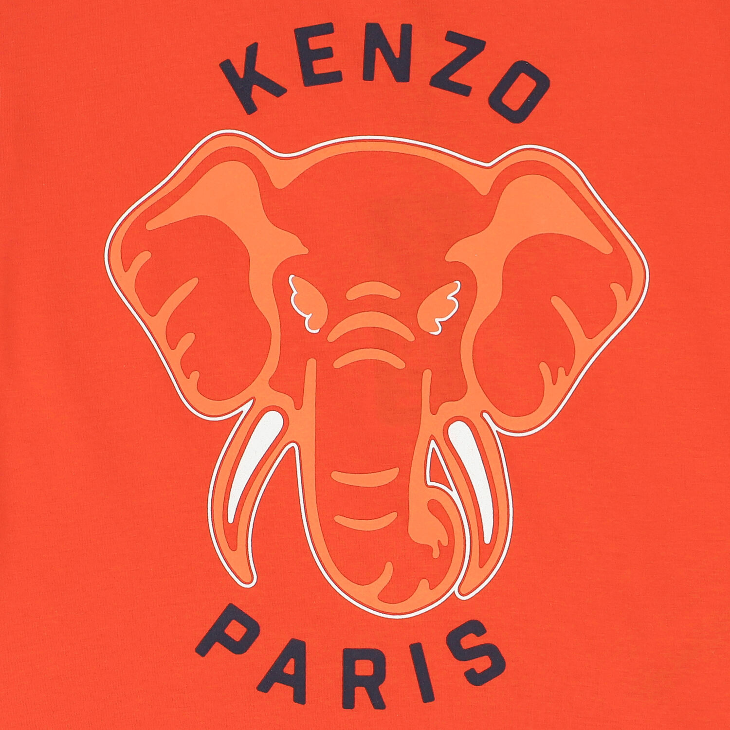 تيشيرت بنات بشعار الفيل باللون البرتقالى, 2, hi-res