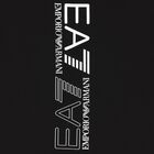 تيشيرت أولاد واسع بالشعار باللون الأسود, 2, hi-res