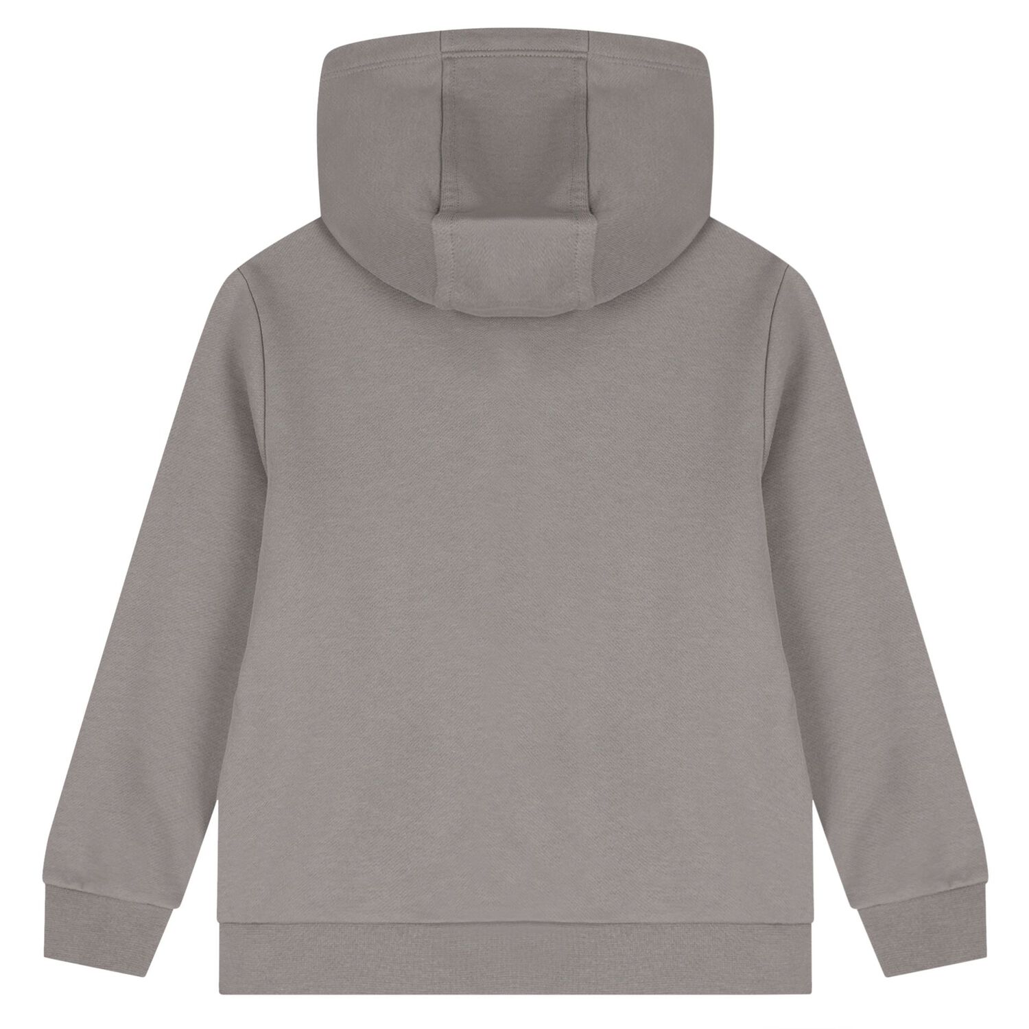Boys Grey Logo Hooded Zip Up Top, 1, hi-res