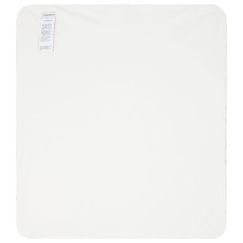 Baby Girls Ivory & Pink Logo Blanket