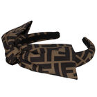 طوق شعر بنات بفيونكة باللون البيج , 1, hi-res