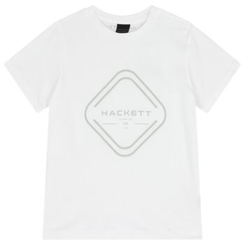 Boys White Logo T-Shirt