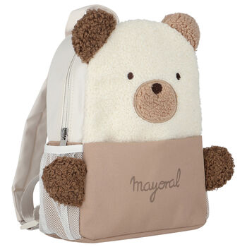 Beige Teddy Bear Backpack