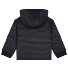 Younger Boys Navy Blue Logo Hooded Top, 1, hi-res