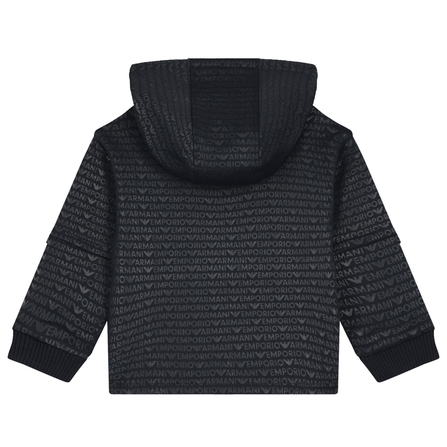 Younger Boys Navy Blue Logo Hooded Top, 1, hi-res image number null