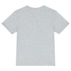 Boys Grey & Navy Blue Logo Shorts Set, 2, hi-res