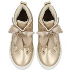 حذاء رياضي بفيونكة  باللون الذهبي, 1, hi-res