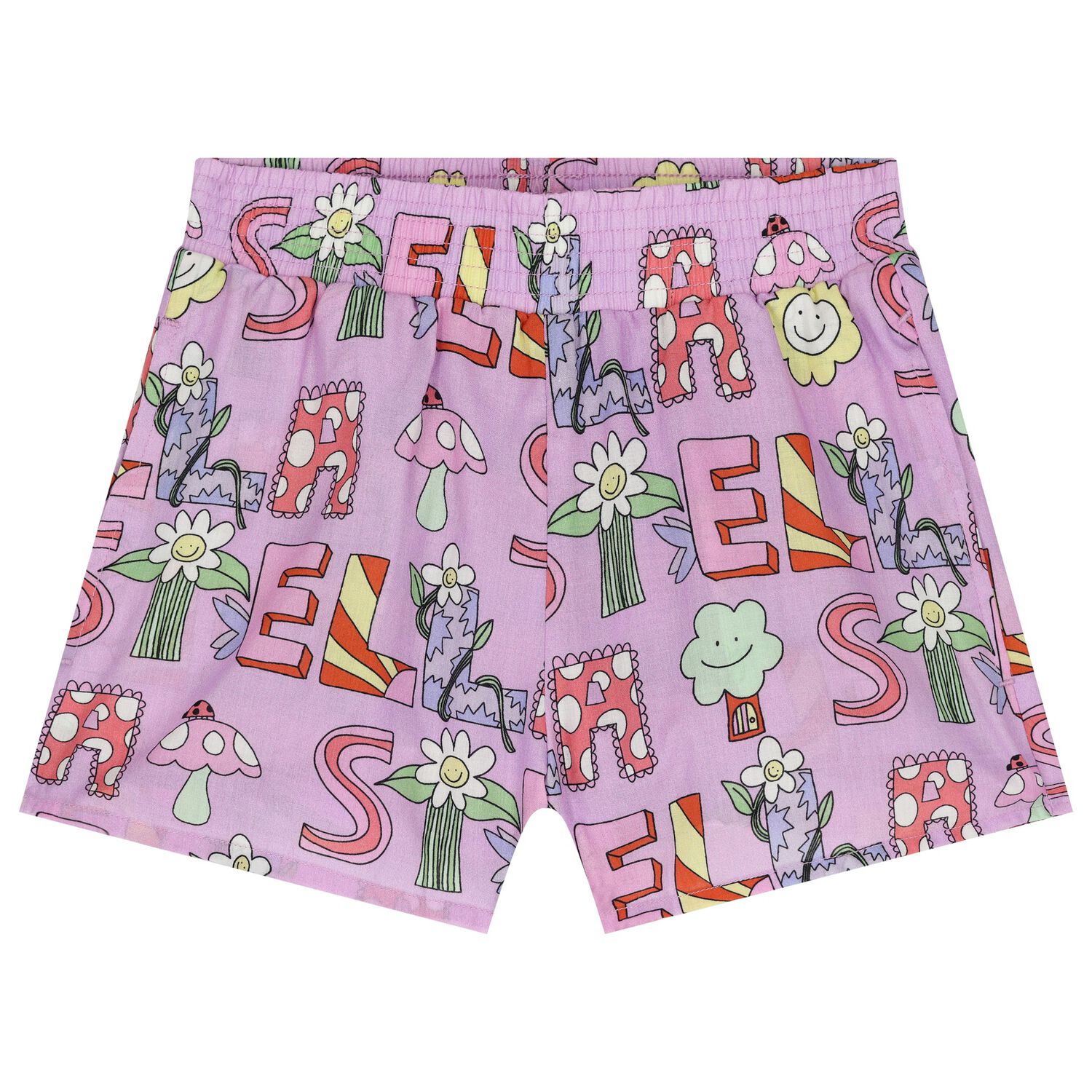 Girls Purple Logo Shorts, 1, hi-res image number null