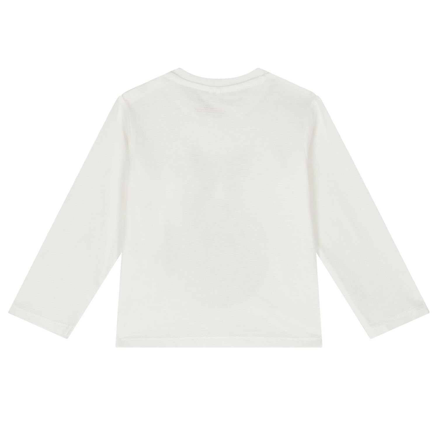 Younger Boys Ivory logo Long Sleeve Top, 1, hi-res image number null