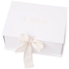 طقم أفرول بالشعار باللون العاجي للبنات, 1, hi-res