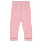 Baby Girls Pink & Beige Animals 3 Piece Trousers Set , 1, hi-res