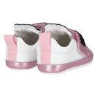 Baby Girls Pink & White Teddy Bear Pre Walker Shoes, 1, hi-res