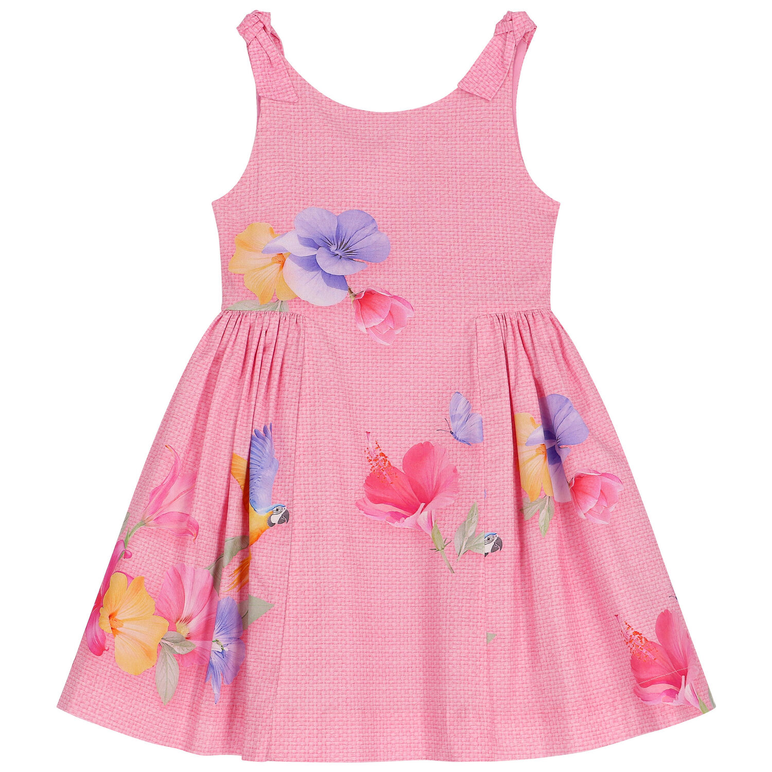 Girls Pink Floral Dress, 1, hi-res image number null