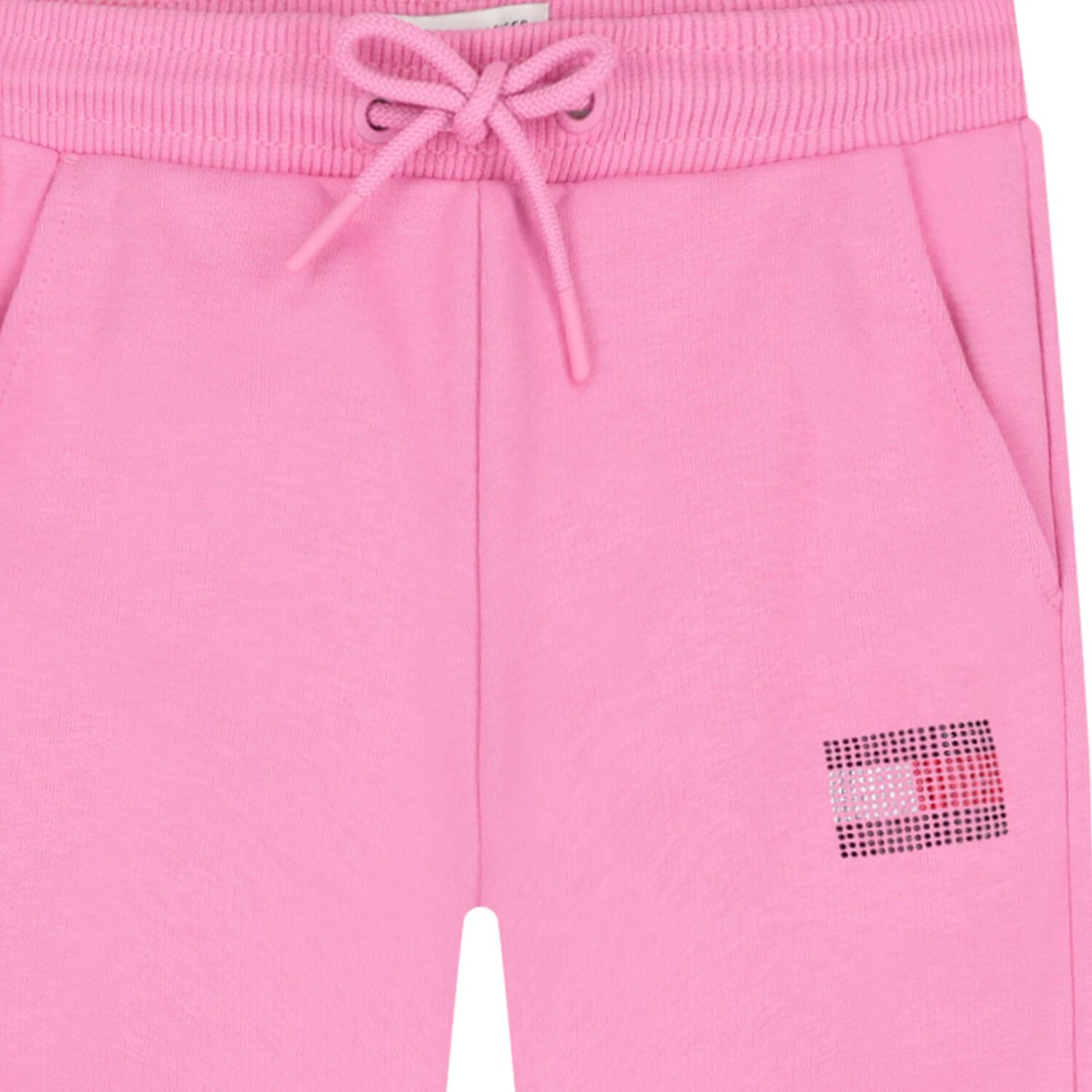 Girls Pink Embellished Logo Joggers, 2, hi-res