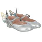 Girls Silver Leather Heavenly Shoes, 1, hi-res