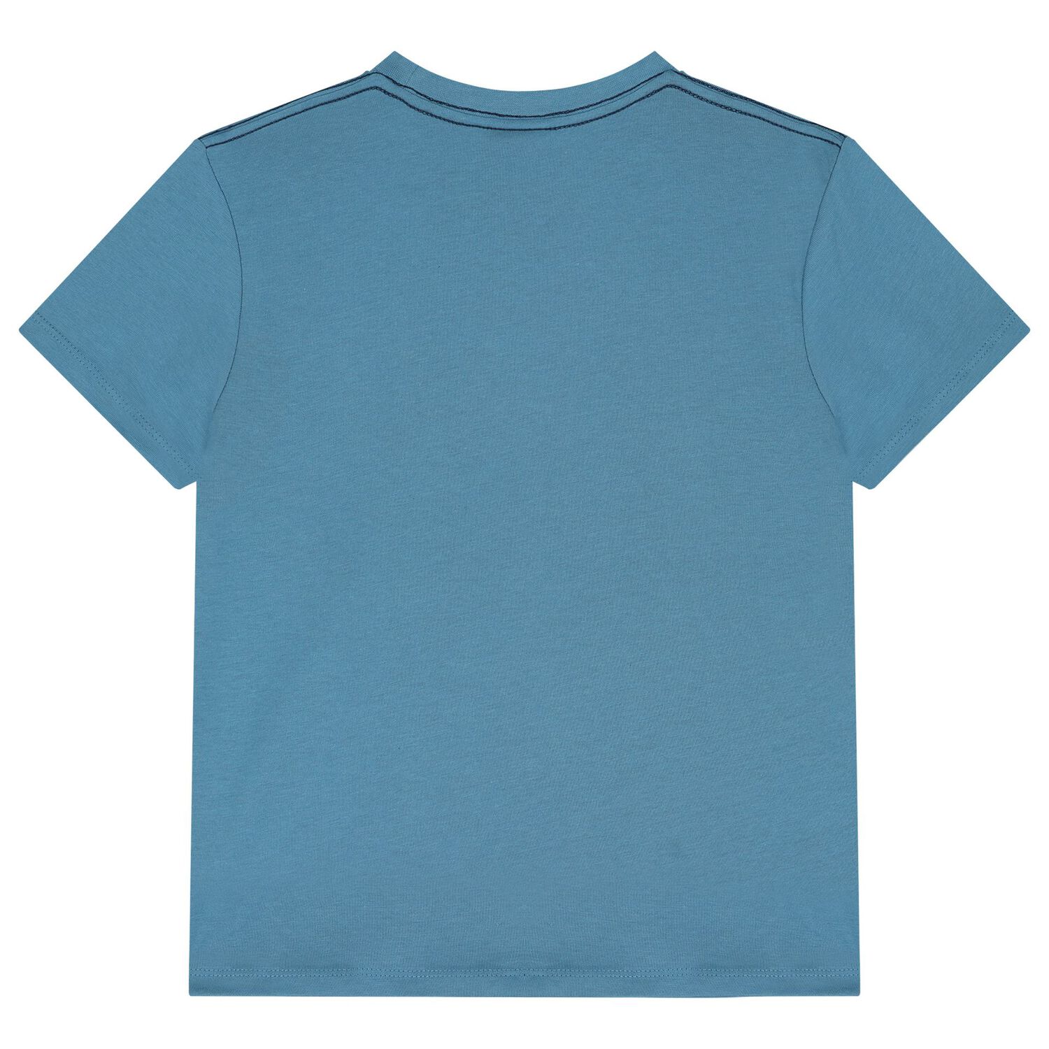 طقم شورت بشعار باللون الأزرق للأولاد, 1, hi-res