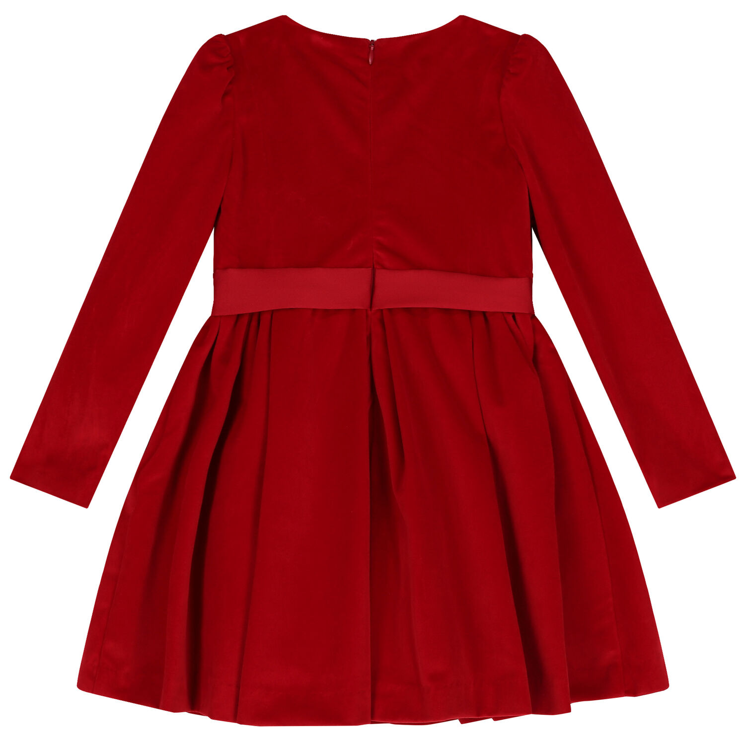 Girls Red Velvet Dress, 1, hi-res image number null