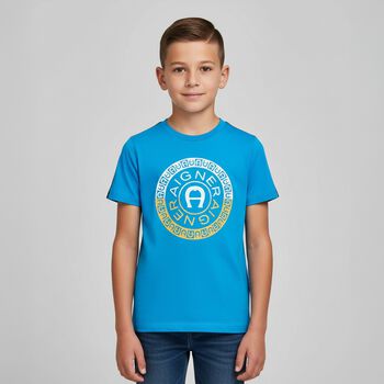Boys Blue Logo T-Shirt