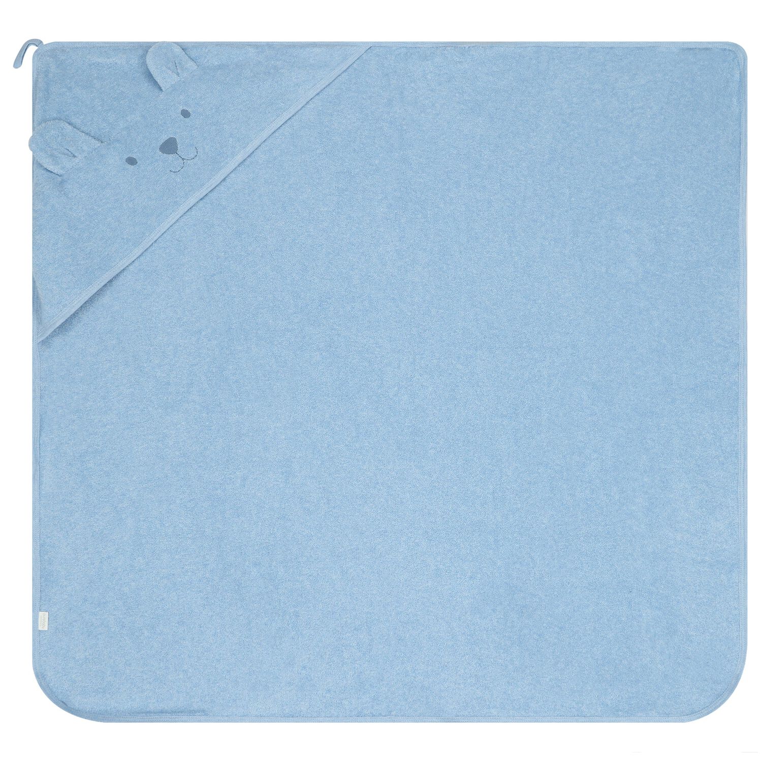 Baby Boys Blue Teddy Bear Hooded Towel, 1, hi-res