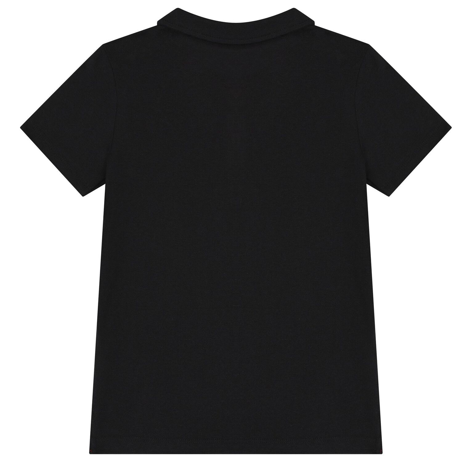 Boys Black Logo Polo Shirt, 2, hi-res image number null