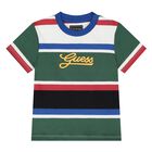  طقم شورت مخطط باللون الأزرق للأولاد, 1, hi-res