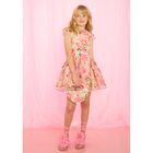 حقيبه يد للبنات مطرزه بزهور باللون الابيض والوردى , 1, hi-res