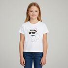 Girls White Choupette Logo T-Shirt, 2, hi-res