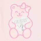 Girls Pink Teddy Bear Logo Sweatshirt, 1, hi-res