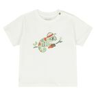 Younger Boys White & Green Shorts & Hat Set, 1, hi-res