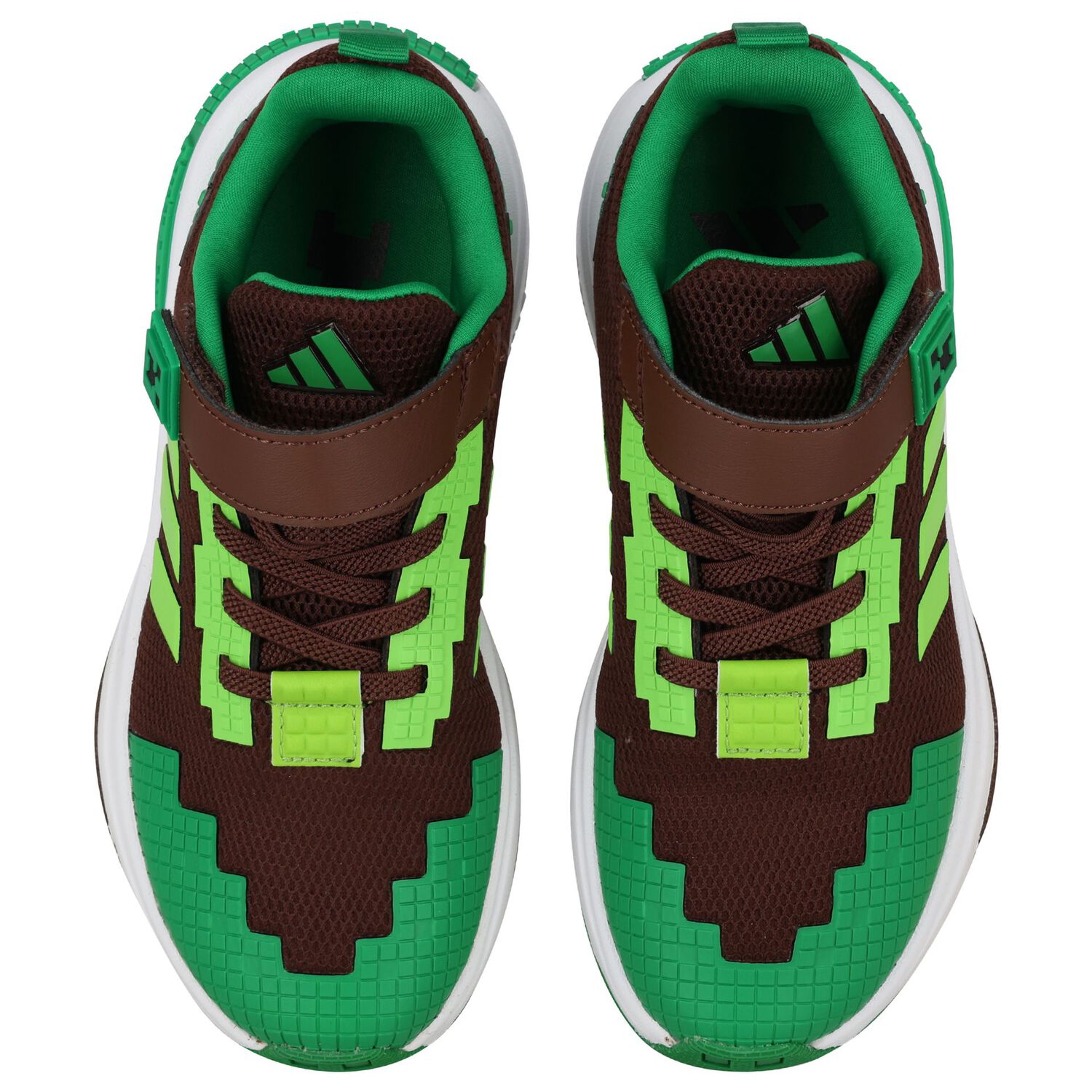 Boys Brown & Green Minecraft Pro Trainers, 1, hi-res