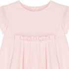 Younger Girls Pink Pleated Dress, 1, hi-res
